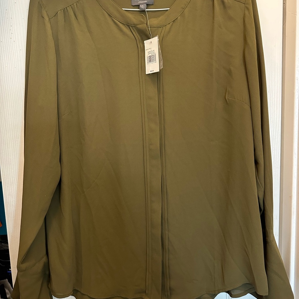 The Limited Sage Green Blouse